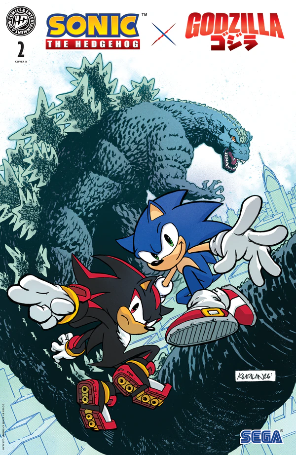 Sonic the Hedgehog x Godzilla: Kevin Anthony Catalan Variant #2 - Cover B